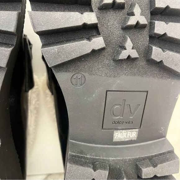 DOLCE VITA Larazzo Chain Platform Lug Sole Loafers in Black Size 11 NEW - Picture 14 of 16